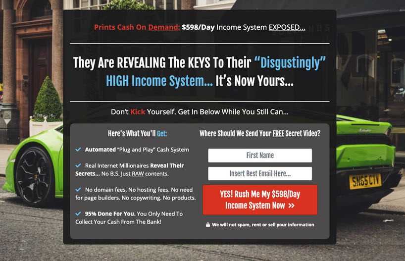 Perpetual Income 365 Landing Page