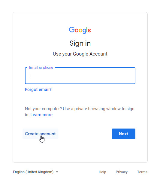 Create Your Google Account if You Don't Have One