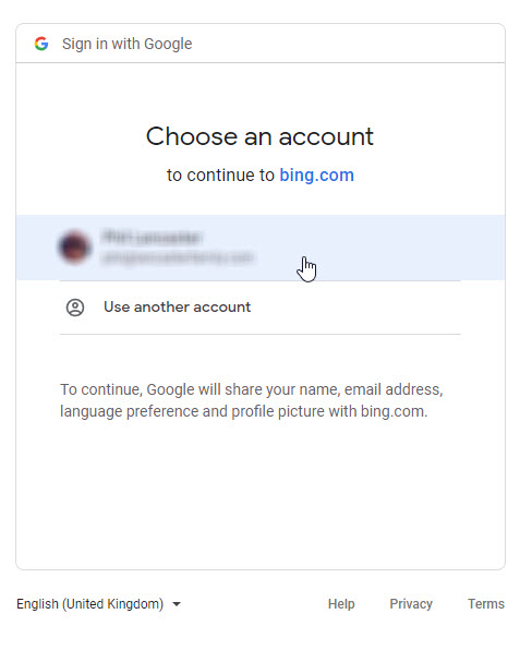 Sign in to Google (Again)