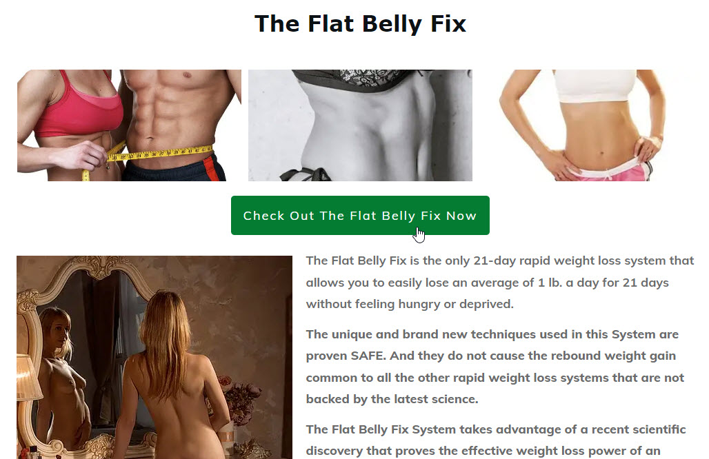The Flat Belly Fix ClickBank Affiliate