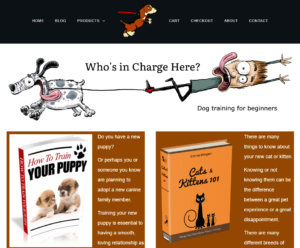 Affiliate Marketing Website Dog Master Training