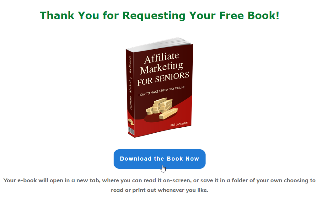 Affiliate Marketing for Seniors Download Page Affiliate Marketing for Seniors Download Page
